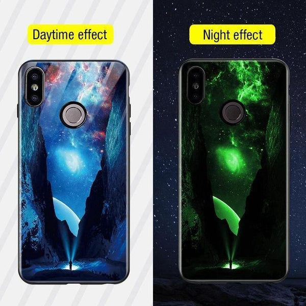 Planet Gates Style 9 / Redmi Note 6 Pro TOMKAS Silicone Glass Phone Case For Xiaomi Redmi Note 5 6 Pro Luxury Cover Case For Xiaomi Redmi 4X 5 Plus 6A Mi A1 A2 Lite