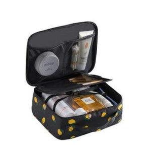 Planet Gates Style A Black lemon Organizer travel fashion lady cosmetics cosmetic bag beautician storage bags large capacity Women makeup bag H127
