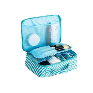 Planet Gates Style A blue stripes Organizer travel fashion lady cosmetics cosmetic bag beautician storage bags large capacity Women makeup bag H127