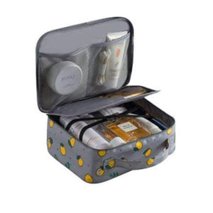 Planet Gates Style A Grey lemon Organizer travel fashion lady cosmetics cosmetic bag beautician storage bags large capacity Women makeup bag H127