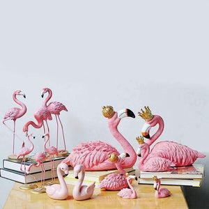 Planet Gates style A King and Queen Ins Flamingo Decoration For Living Room Romatic Wedding Ornament Accessories Birthday Party Home Garden Supplies