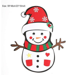 Planet Gates Style E Baby Montessori Toy 32pcs DIY Felt Christmas Tree Toddlers Busy Board Xmas Tree Gift For Boy Girl Door Wall Ornament Decorations