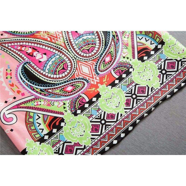 Planet Gates Style One / M Fashion Bohemian Summer Dress Print Beach Vintage Sexy Female Vestidos Renda Casual Ladies Tops Clothes Women Robe Party Dresses