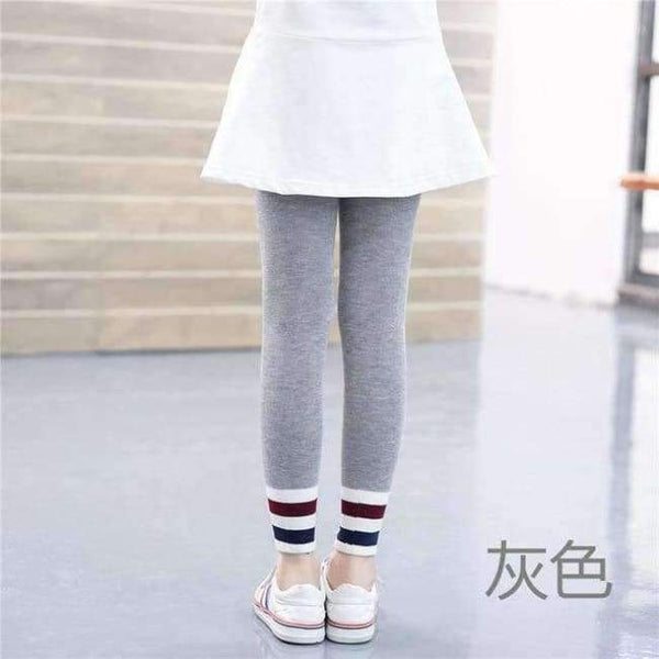 Planet Gates Style Seventeen / S Autumn Girls Leggings Striped Elastic Waist Baby Legging Bottom Trousers Leggins Teenagers Pants Baby Girl Clothes 3-12T