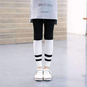 Planet Gates Style Sixteen / S Autumn Girls Leggings Striped Elastic Waist Baby Legging Bottom Trousers Leggins Teenagers Pants Baby Girl Clothes 3-12T