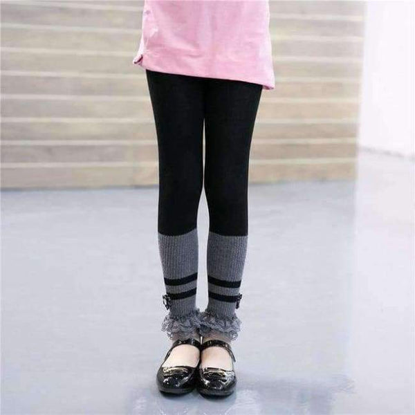 Planet Gates Style Thirteen / S Autumn Girls Leggings Striped Elastic Waist Baby Legging Bottom Trousers Leggins Teenagers Pants Baby Girl Clothes 3-12T