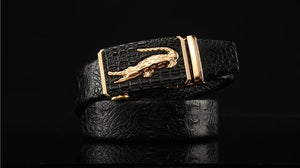 Planet Gates style1 black gold / 105cm Designer Belts Men High Quality Male Genuine Leather Strap Luxury Famous Brand Logo Crocodile