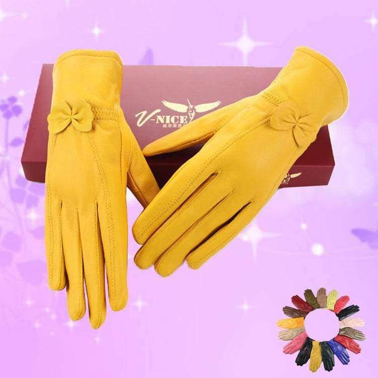 Planet Gates Style1 / L Lady New Arrival Fashion Gloves Women's Outdoor Sheepskin Mittens Female Plus Cashmere Autumn and Winter Gloves B-6021