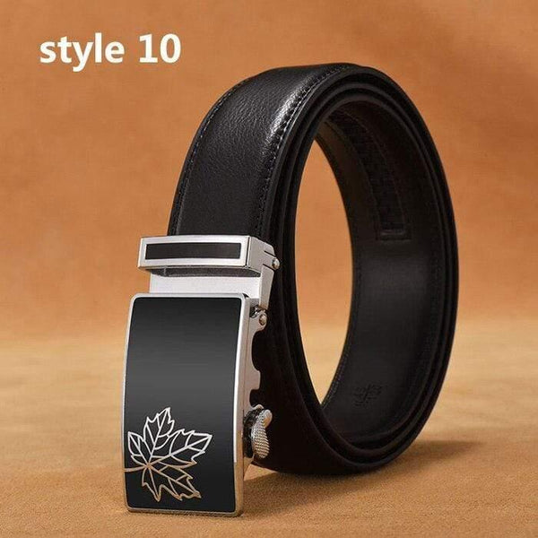Belt Men Luxury Famous Brand Designer High Quality Male Genuine Leather Strap White Automatic Buckle Belt Ceinture Homme