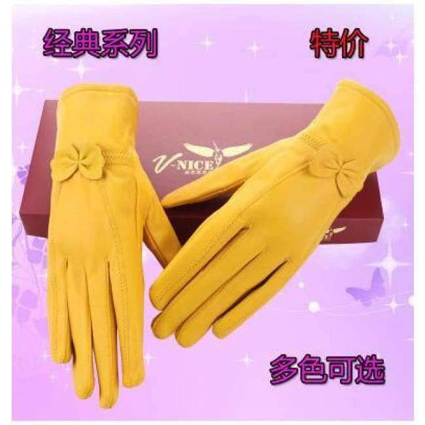 Planet Gates Style13 / L Lady New Arrival Fashion Gloves Women's Outdoor Sheepskin Mittens Female Plus Cashmere Autumn and Winter Gloves B-6021