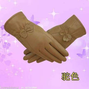 Planet Gates Style4 / L Lady New Arrival Fashion Gloves Women's Outdoor Sheepskin Mittens Female Plus Cashmere Autumn and Winter Gloves B-6021