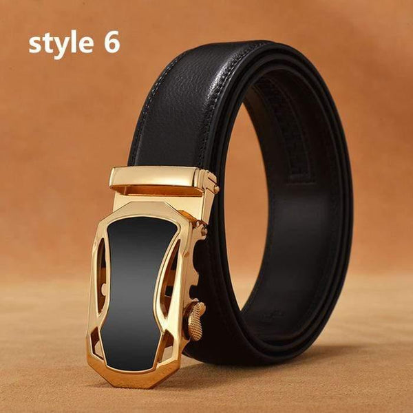 Belt Men Luxury Famous Brand Designer High Quality Male Genuine Leather Strap White Automatic Buckle Belt Ceinture Homme