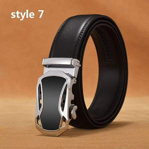 Belt Men Luxury Famous Brand Designer High Quality Male Genuine Leather Strap White Automatic Buckle Belt Ceinture Homme