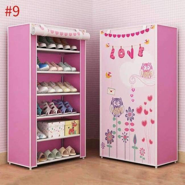 Planet Gates style9 Shoe Cabinets Dustproof Home Shoe Racks Organizer Multiple Layers Shoes Shelf Stand Holder Save Space Living Room Furniture