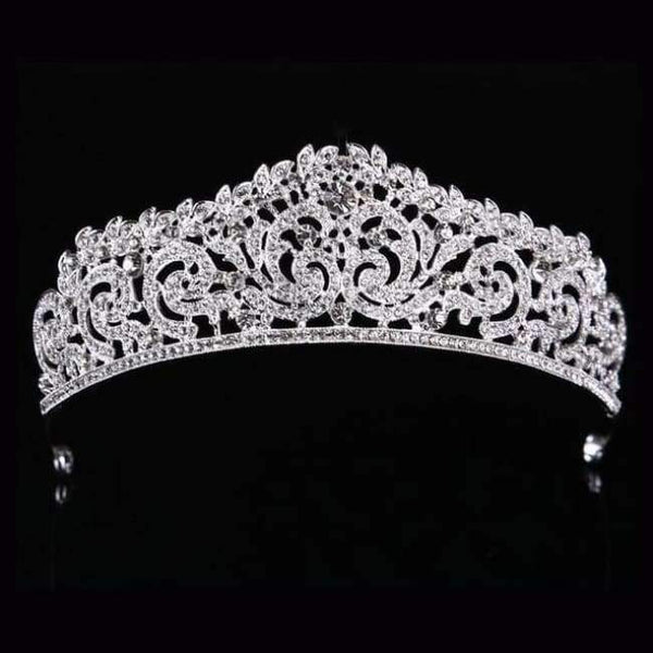 Planet Gates styleB Silver Wedding crown queen bridal Tiaras leaf bride crystal princess crown headband Wedding Hair Accessories hair jewelry