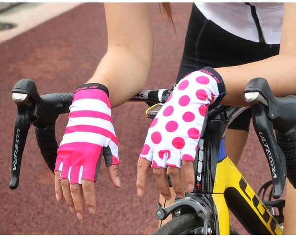 Planet Gates Stylish Cycling Gloves Half Finger Men Women Sports Shockproof Bike Gloves GEL Racing Bicycle Gloves with Cycling Socks Cap Set