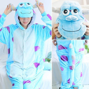 Planet Gates Su Liwen / S Animal Pajamas Flannel Winter Women Men Unicorn Stitch Panda Pikachu Onesie Sleep lounge Sleepwear