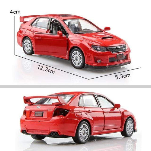 Planet Gates Subaru Red 1:36 Alloy Car Honda Acura Chevrolet Dodge Golf RMZ city Diecasts Toy Vehicles Simulation Exquisite Model 5 Inch Children Gifts