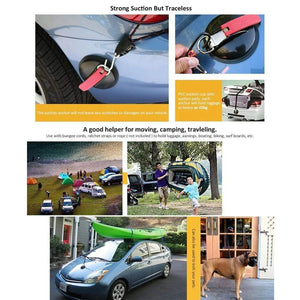 Planet Gates Suction Cup Anchor Heavy Duty Tie Down Car Mount Luggage Tarps Tents Anchor with Securing Hook Universal for Car Truck Hot