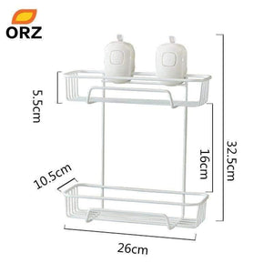 Suction Cup Kitchen Storage Holder Rack Organization Shelf Bathroom Towel Storage Rack Holder Baskets - Planet Gates
