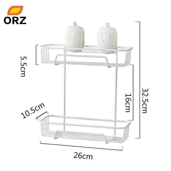 Suction Cup Kitchen Storage Holder Rack Organization Shelf Bathroom Towel Storage Rack Holder Baskets - Planet Gates