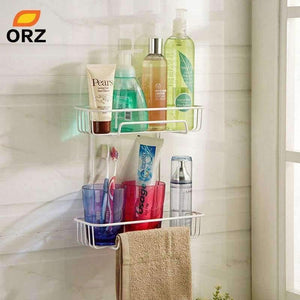 Planet Gates Suction Cup Kitchen Storage Holder Rack Organization Shelf Bathroom Towel Storage Rack Holder Baskets