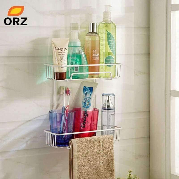 Planet Gates Suction Cup Kitchen Storage Holder Rack Organization Shelf Bathroom Towel Storage Rack Holder Baskets