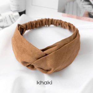 Women Girls Hair Fashion Knot Headband Turban Headwrap Braid Hairband Twist Suede Elastic Head Band Bandage Hair Accessories
