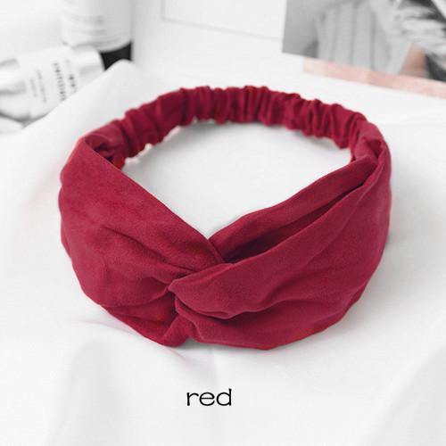 Women Girls Hair Fashion Knot Headband Turban Headwrap Braid Hairband Twist Suede Elastic Head Band Bandage Hair Accessories