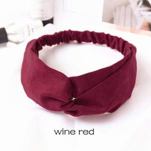 Women Girls Hair Fashion Knot Headband Turban Headwrap Braid Hairband Twist Suede Elastic Head Band Bandage Hair Accessories