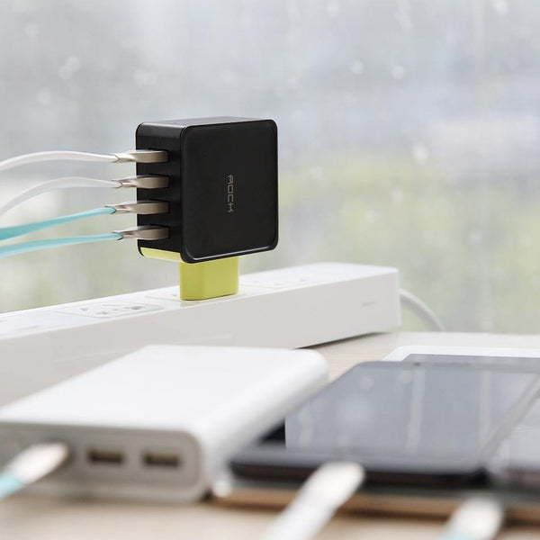 Planet Gates Sugar Mobile Phone Charger, ROCK 5V1A 5V2.4A 5V4A Universal Travel Phone USB Charger, 1 2 4 USB Wall Charger for iPhone Adapter