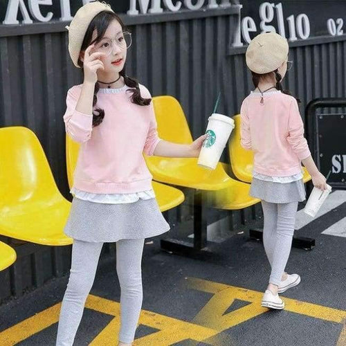 Planet Gates suit / 4T Children Girls clothing set  autumn teenage girls sport suit cartoon Smiley Faces chool kids tracksuit 4~12T girls clothes