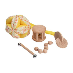 Planet Gates Suit2 5Pc/7Pc/1Set Baby Montessori Toy Set Wooden Teether Music Rattles Graphic Cognition Early Educational Toys 0-12Months Baby Gift