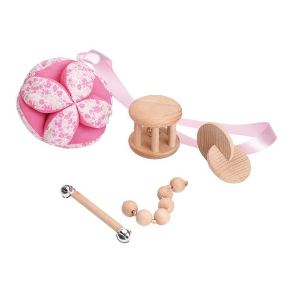 Planet Gates Suit5 5Pc/7Pc/1Set Baby Montessori Toy Set Wooden Teether Music Rattles Graphic Cognition Early Educational Toys 0-12Months Baby Gift