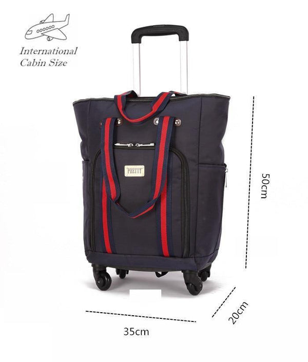 Planet Gates Suitcase Bag,Cabin Rolling Luggage ,Universal wheel Travel Case ,Large capacity  trip Trolley , 50*35*20 cm Box