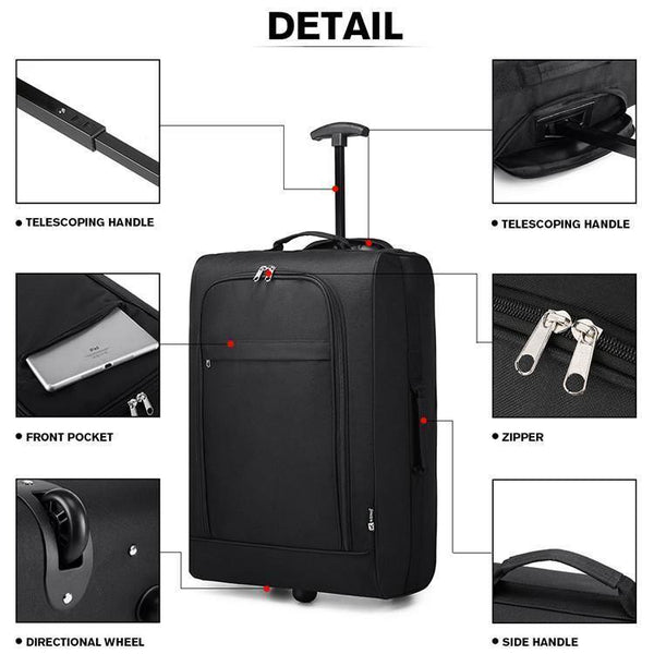 Planet Gates Suitcase Hand Luggage Trolley Case Travel Bags High Quality Oxford Soft Shell 2 Wheels Light Weight 20 Inch Purple K1873