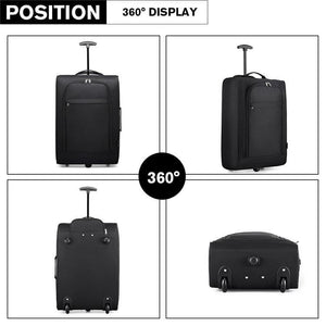 Planet Gates Suitcase Hand Luggage Trolley Case Travel Bags High Quality Oxford Soft Shell 2 Wheels Light Weight 20 Inch Purple K1873