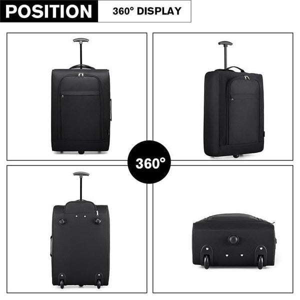 Planet Gates Suitcase Hand Luggage Trolley Case Travel Bags High Quality Oxford Soft Shell 2 Wheels Light Weight 20 Inch Purple K1873