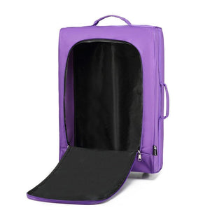 Planet Gates Suitcase Hand Luggage Trolley Case Travel Bags High Quality Oxford Soft Shell 2 Wheels Light Weight 20 Inch Purple K1873