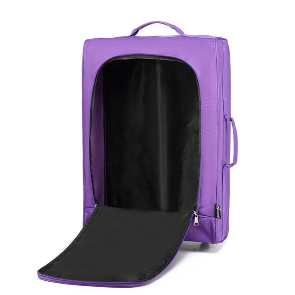 Planet Gates Suitcase Hand Luggage Trolley Case Travel Bags High Quality Oxford Soft Shell 2 Wheels Light Weight 20 Inch Purple K1873