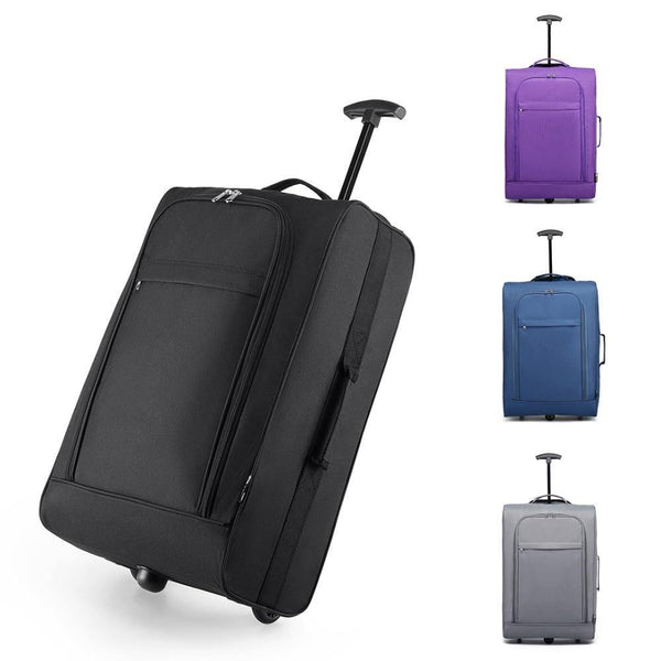 Planet Gates Suitcase Hand Luggage Trolley Case Travel Bags High Quality Oxford Soft Shell 2 Wheels Light Weight 20 Inch Purple K1873