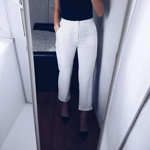 Planet Gates Suits  2 Piece Sets Double Breasted Striped Blazer Jacket & Zipper Trousers Suit For Women Outfits Feminino Spring