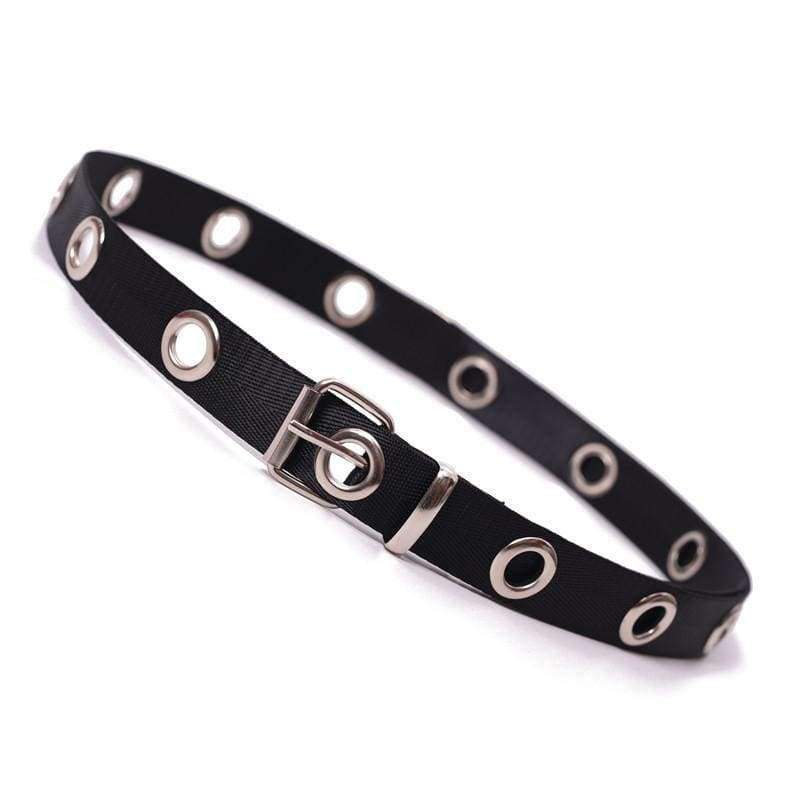 Planet Gates Black / 120cm SUMEIKE Thin Canvas Waist Belts for Women Pin Buckle Black Punk Style Women Belt Ladies Jeans Accessories