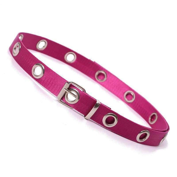 Planet Gates SUMEIKE Thin Canvas Waist Belts for Women Pin Buckle Black Punk Style Women Belt Ladies Jeans Accessories