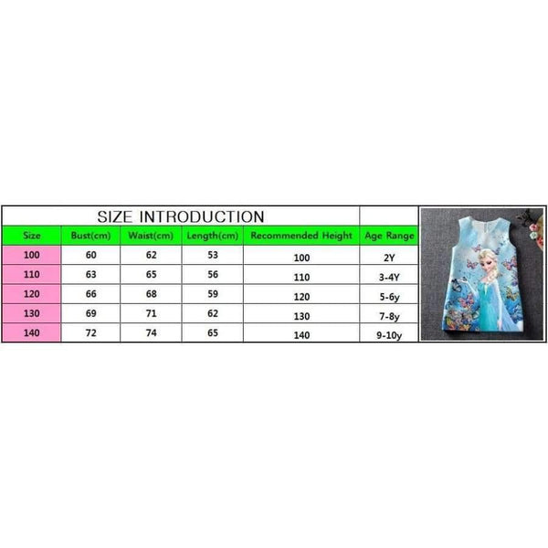 Planet Gates Summer Baby Girl Dress Queen Princess Anna Elsa Dress Vestidos Butterfly Print Party Dress Kids Elza Costume Kids Clothes
