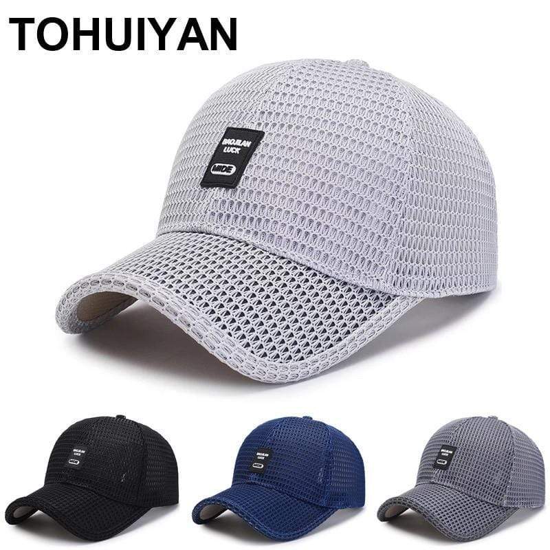 Planet Gates Summer Baseball Hat For Men Breathable Mesh Trucker Cap Fashion Curved Visor Casquette Homme Casual Women Sun Caps