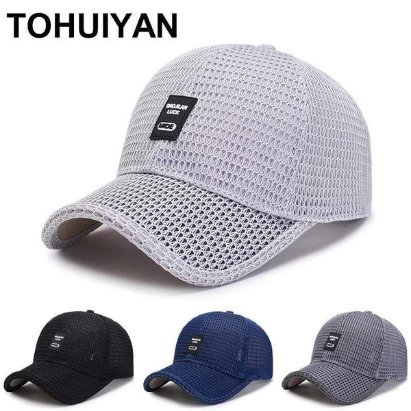Planet Gates Summer Baseball Hat For Men Breathable Mesh Trucker Cap Fashion Curved Visor Casquette Homme Casual Women Sun Caps