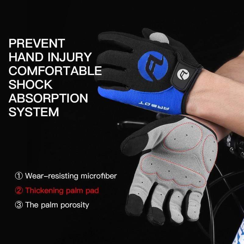 Planet Gates Summer Bicycle Full Finger Cycling Bike Gloves Absorbing Sweat for Men and Women Bicycle Riding Outdoor Sports Protector