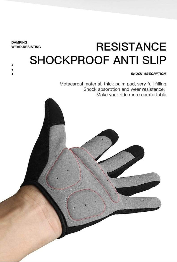 Planet Gates Summer Bicycle Full Finger Cycling Bike Gloves Absorbing Sweat for Men and Women Bicycle Riding Outdoor Sports Protector