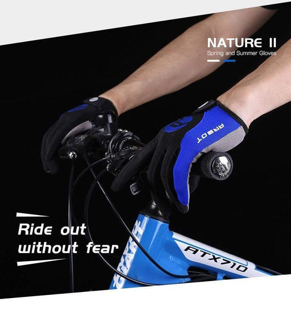 Planet Gates Summer Bicycle Full Finger Cycling Bike Gloves Absorbing Sweat for Men and Women Bicycle Riding Outdoor Sports Protector